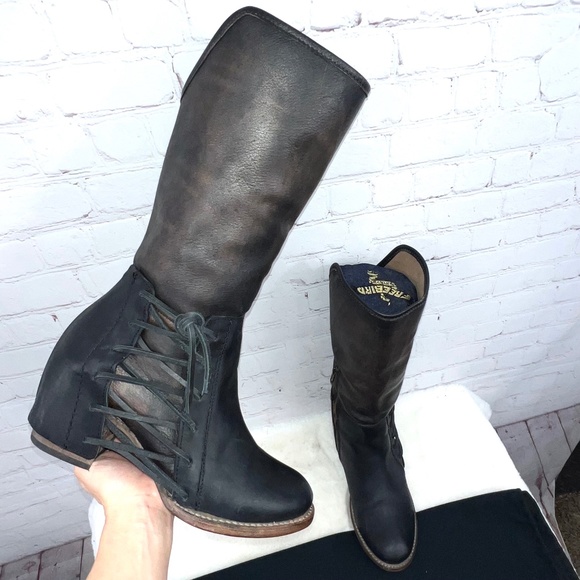 Freebird by Steven Shoes - 🚫SOLD! |•FREEBIRD🦅BY STEVEN•| Castle Knee High Boots Leather Lace Up Booties